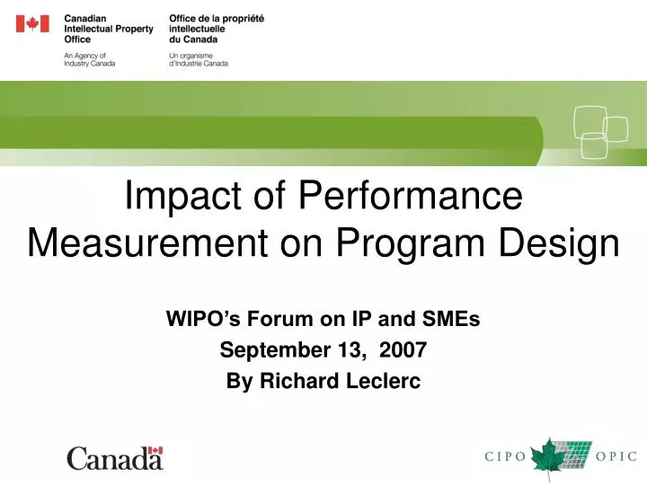 impact of performance measurement on program design
