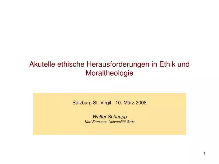 akutelle ethische herausforderungen in ethik und moraltheologie