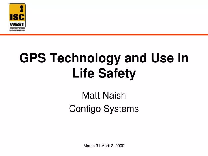 gps technology and use in life safety
