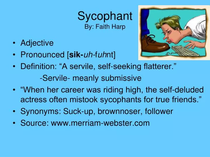 sycophant by faith harp