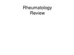 Rheumatology Review - slide 1