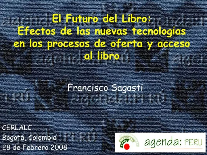 el futuro del libro efectos de las nuevas tecnolog as en los procesos de oferta y acceso al libro