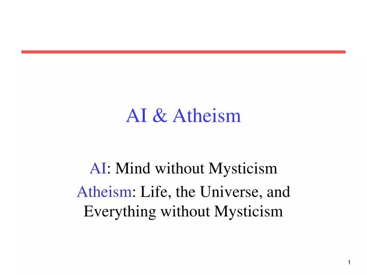 ai atheism