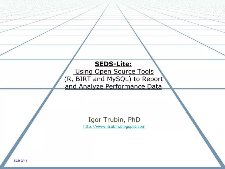 seds lite using open source tools r birt and mysql to report and analyze performance data