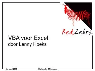 vba voor excel door lenny hoeks