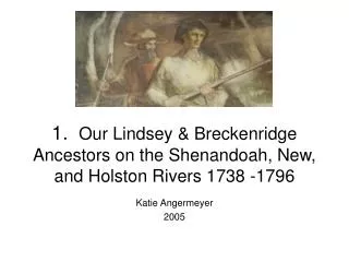 1. Our Lindsey &amp; Breckenridge Ancestors on the Shenandoah, New, and Holston Rivers 1738 -1796