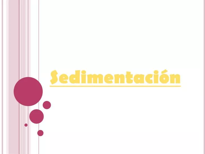 sedimentaci n