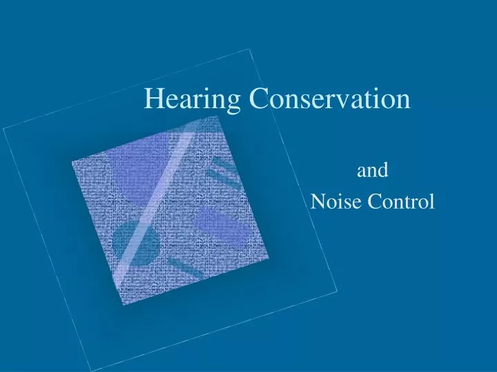 hearing conservation