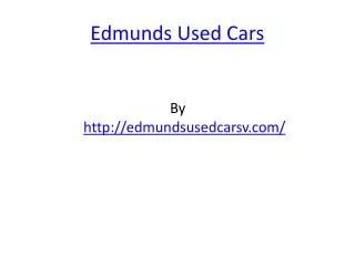 Edmunds Used Cars