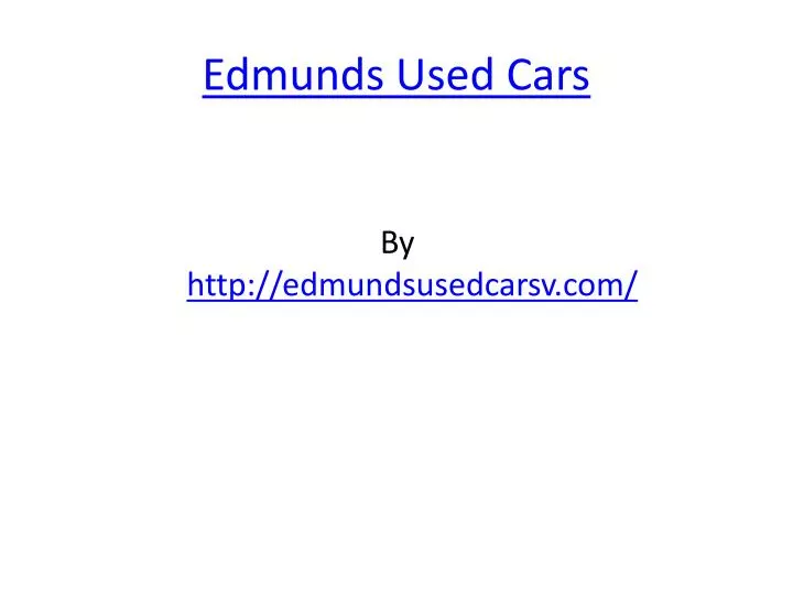 edmunds used cars