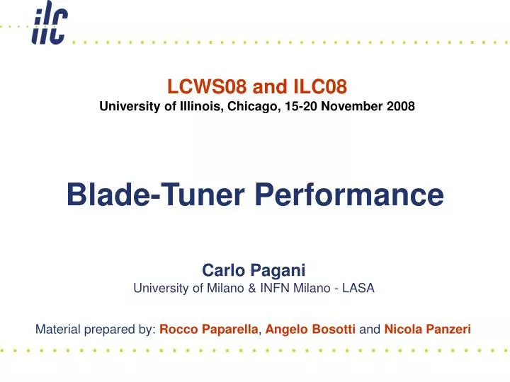 blade tuner performance