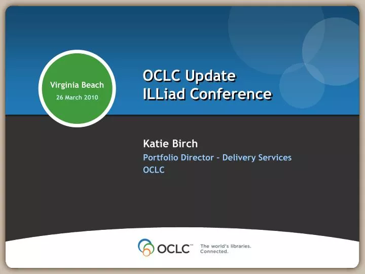 oclc update illiad conference