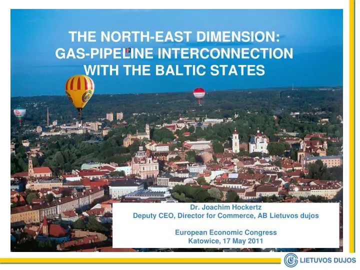 the north east dimension gas pipeline interconnection with the baltic states