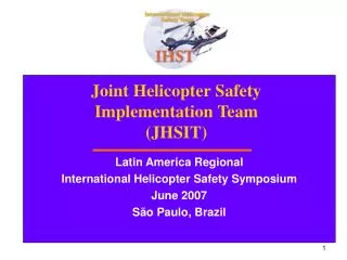 Joint Helicopter Safety Implementation Team (JHSIT)