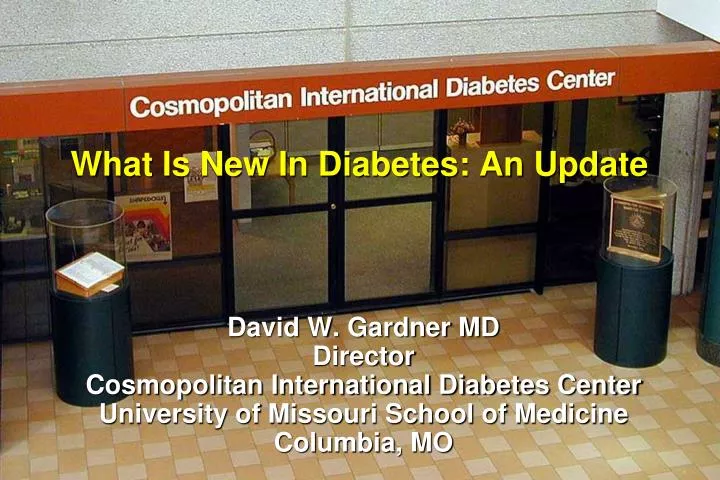 what is new in diabetes an update