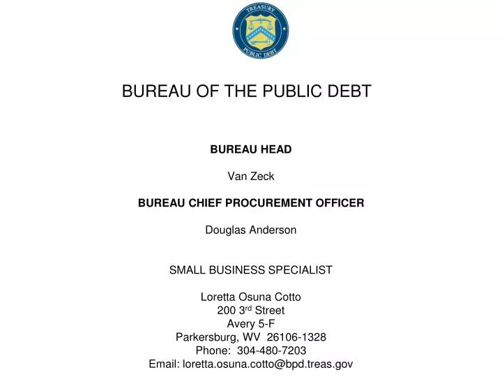 bureau of the public debt