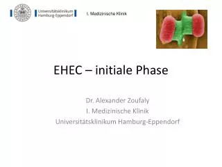 EHEC – initiale Phase