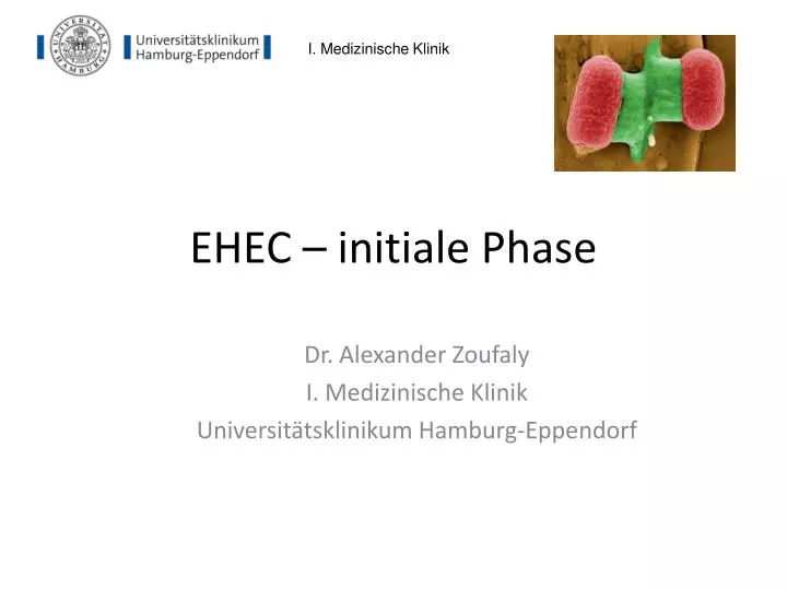 ehec initiale phase