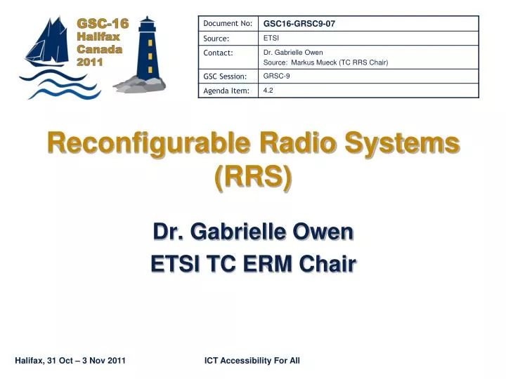 reconfigurable radio systems rrs