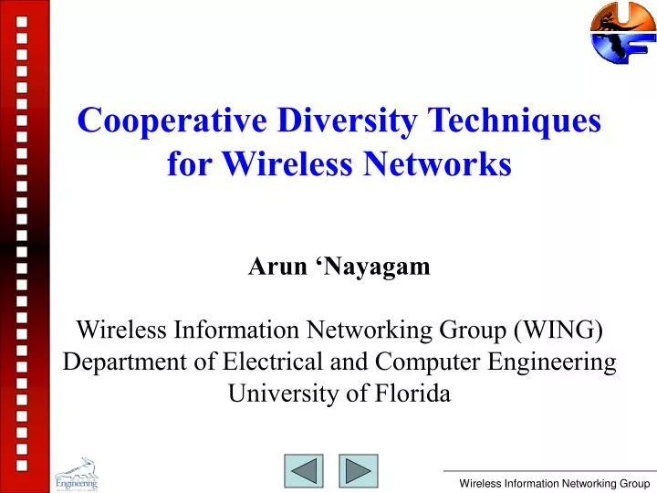 cooperative diversity techniques for wireless networks