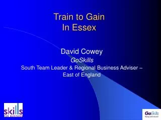 Train to Gain In Essex