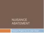 Nuisance abatement - slide 1