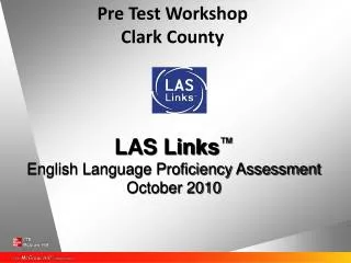 Pre Test Workshop Clark County