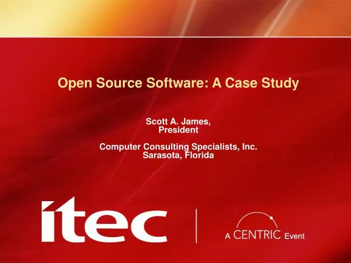 open source software a case study
