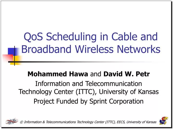 qos scheduling in cable and broadband wireless networks