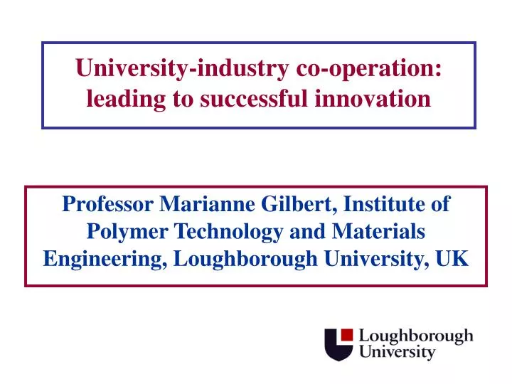 university industry co operation leading to successful innovation