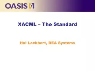 XACML – The Standard