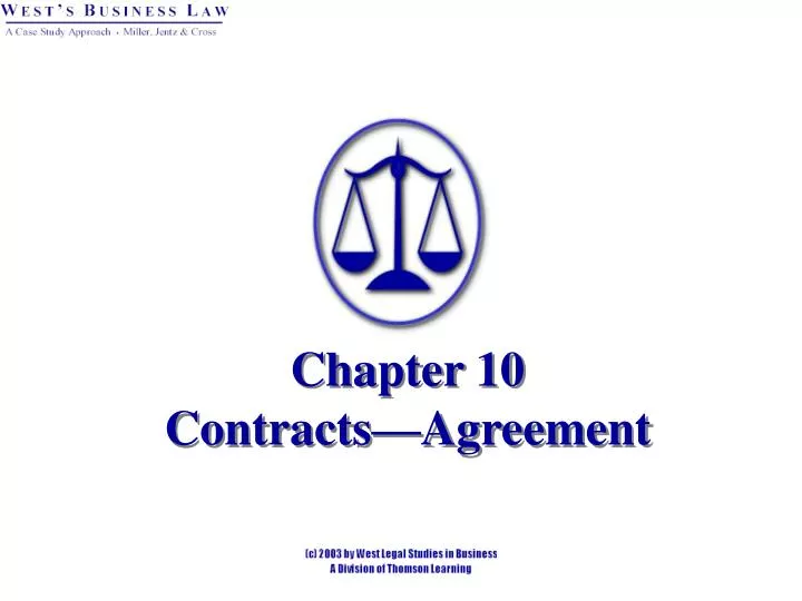 chapter 10 contracts agreement