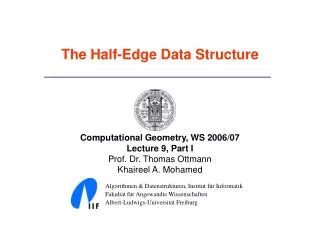 The Half-Edge Data Structure