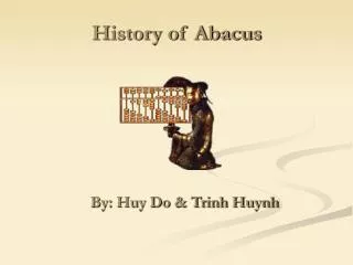 History of Abacus
