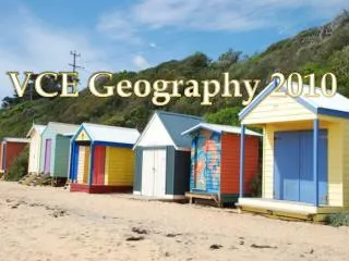VCE Geography 2010