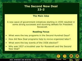 The Second New Deal 22-2