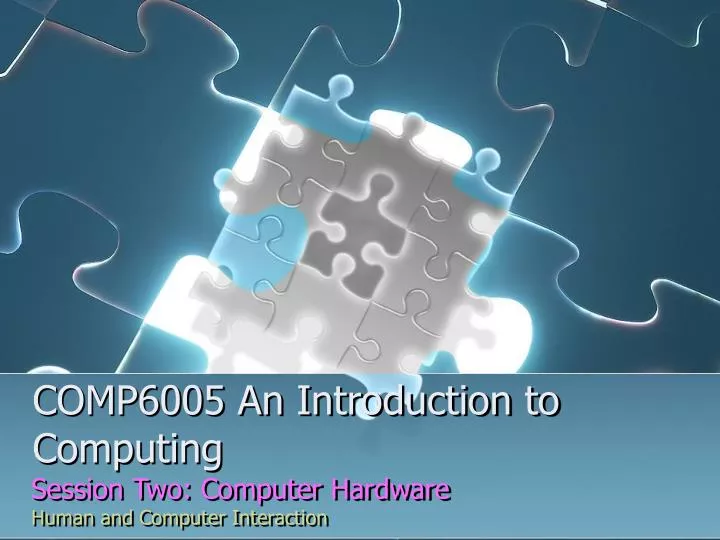 comp6005 an introduction to computing