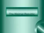 The Weimar Republic - slide 1