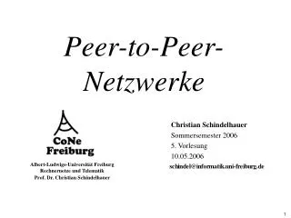 peer to peer netzwerke