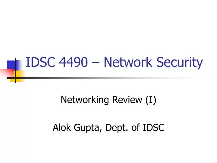 idsc 4490 network security