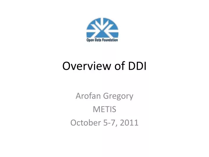 overview of ddi