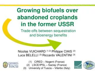 Trade-offs between sequestration and bioenergy benefits