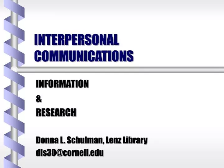 interpersonal communications