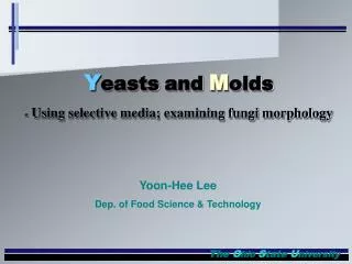 Yoon-Hee Lee Dep. of Food Science &amp; Technology