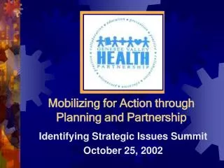 Mobilizing for Action through Planning and Partnership