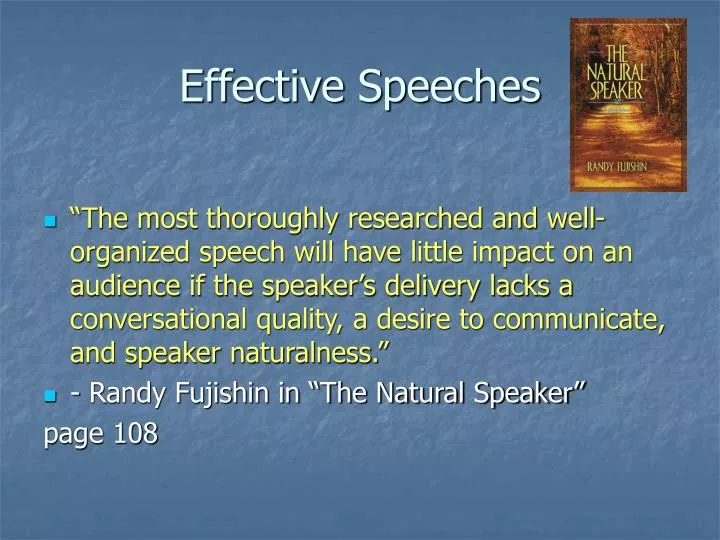 effective speeches