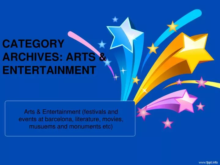 category archives arts entertainment