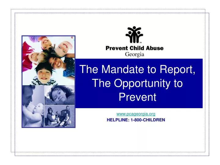 the mandate to report the opportunity to prevent