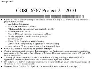 COSC 6367 Project 2---2010