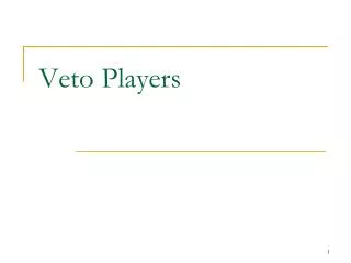 Veto Players